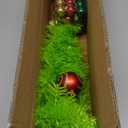 2Ft Christmas Tree Decorations, Mini Tabletop Christmas Tree with Red Thread Balls Lime Green Christmas Decorations for Centerpiece Tabletop Home Office Decor