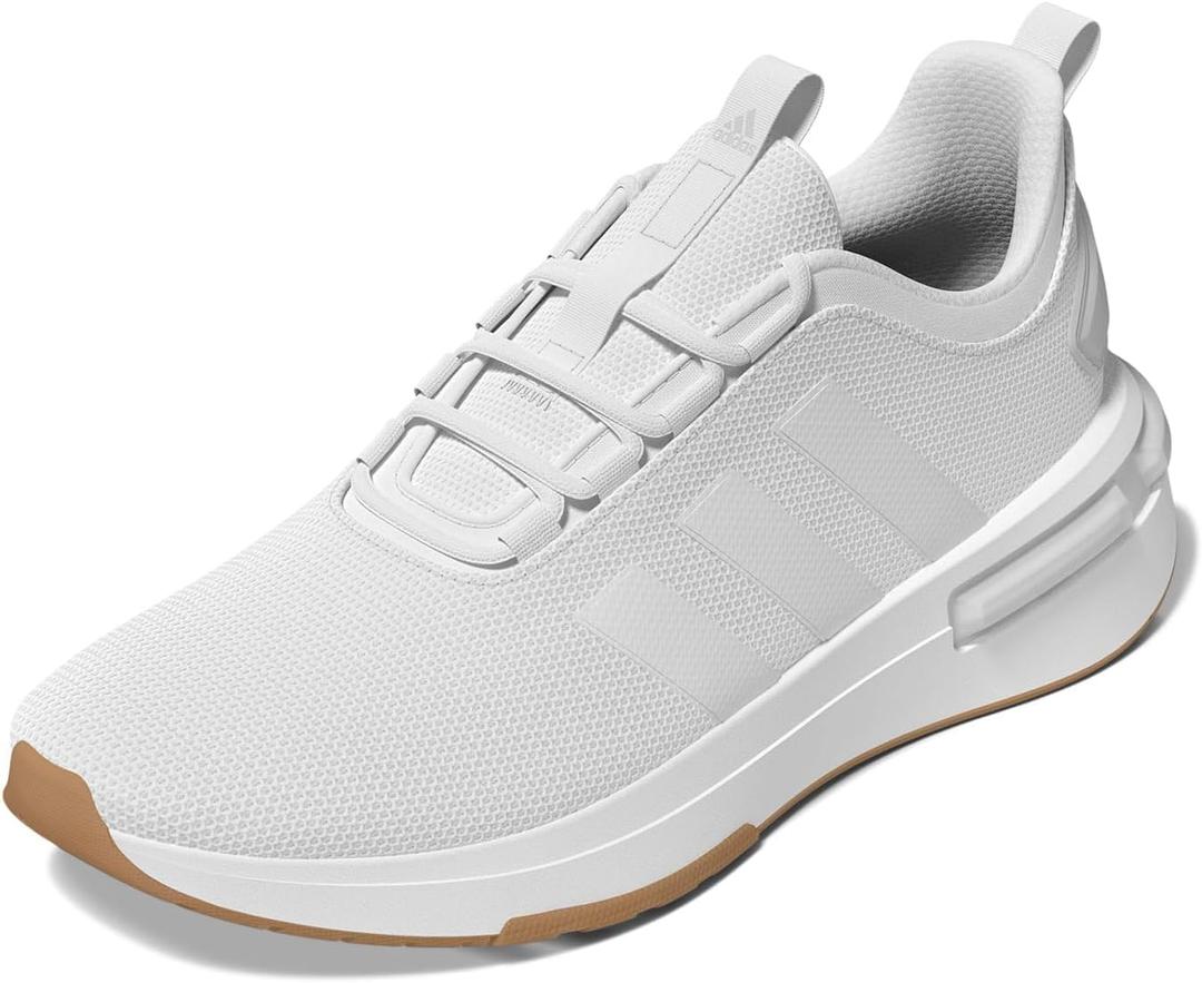 adidas Womens Racer Tr23 Running Sneakers Shoes - Black (8, Cloud White/Cloud White/Grey One)