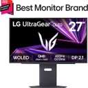 LG 27GX790A-B 27-inch Ultragear OLED Gaming Monitor QHD 1440p 480Hz, 0.03ms, DisplayPort 2.1, True Black 400, NVIDIA G-Sync, AMD FreeSync Premium Pro, HDMI, USB, Tilt/Height/Swivel/Pivot Stand, Black