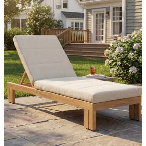 75.98" Outdoor Chaise Lounge Cushion, Weather Resistant Replacement Pad for Patio Sunbed and Pool Chair