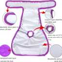 Teamoy 4pcs Washable Female Dog Diapers, Reusable Doggie Diaper Wraps for Female Dogs, Super-Absorbent and Comfortable, Large
