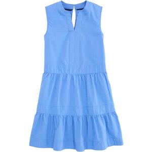 Vineyard vines Girls' Girls' Tilly Harbor Dress (Medium, Stripe Breaker Blue)