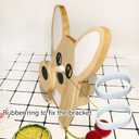 Wooden Spectacle Eye Glasses Holder, Cute Creative Animal Glasses Holder, Cute Handmade Wood Carved Animal Eyeglass Holder Display Stand, Christmas New Year Gift Home Office Desktop Decor (corgi)
