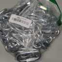 50PCS 3 Inches Quick Link Chain Connectors, M8 Screw Heavy Duty Chain Links, 5/16" Galvanized Steel Locking Carabiners for Connecting Hammock, Key Chain, Pet Leash,Gym,Camping, 1525 Lbs Capacity