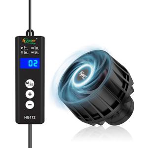 hygger Mini Aquarium Wave Maker for 15-40 Gallon Fish Tank with Magnetic Base Adjustable Powerhead for Saltwater and Freshwater Up to 792 GPH