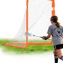 VEVOR Lacrosse Goal, 4' x 4' Portable Lacrosse Net for Small Kids