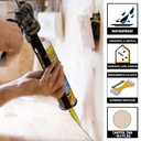 SIKA Sikaflex Construction Sealant, Tan 10.1 fl. oz, Polyurethane for Vertical & Overhead Joints, Ideal for Windows & Doors, Paintable & Stainable