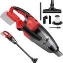 120W Cordless Vacuum Cleaner Compatible with Milwaukee 18V Battery (No Battery), Handheld Vacuum for Home, Boat, Workshop, Car, Pet Hair, Furniture, Tool Only