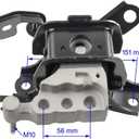 4PCS Engine Motor Mount Kit Compatible with 2018-2022 Toyota Camry L4 2.5L Engine, Replace #10140 123710P290 A42095, 10134 123610P210 A42097, 10131 12305F0010 A42094, 10145 12372F0010 A42115