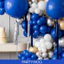 PartyWoo Blue Balloons 140pcs Different Sizes of 18 12 10 5 Inch Navy Blue Balloon Arch Kit Garland for Birthday Gender Reveal Baby Shower Graduation Retirement Bachelorette Party Decorations Blue-Y59