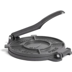 Alpha Living Tortilla Press  8 Inch Cast Iron Quesadilla Maker  Heavy Duty Empanada Maker Press  Cast Iron Tortilla Maker for Kitchen, Home Use