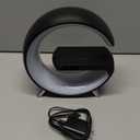 Mini Wireless Speaker with Bluetooth Lamp, Atmosphere Lamp, Wireless Charging, Alarm Clock,Smart LED Table Lamp, Night Light, Birthday Gifts for Girls Boys Party Aged 4-12 (Black)