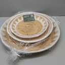 CHI AN HOME 22", 19", 15" Extra Large Hanging Woven Wall Baskets, Water Hyacinth Hanging Wicker Baskets for Wall Decor, Boho Wall Decor Rustic, Oversized Wall Art for Living Room, Bedroom Set of 3 (White)