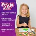 Skillmatics Poke-in Art - Disney Princesses, Mess-Free Fun for Kids, Screen-Free Entertainment, DIY Wood Craft Kits, Creative Activity, Gifts for Girls Ages 4, 5, 6, 7, 8, 9