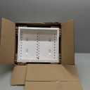 Legrand - OnQ 12 Inch Cable Management, In-Wall Media Box, Structured Wiring Enclosure, Home Networking Panel with 2.5 Inch Openings for Wires, Glossy White, EN1200