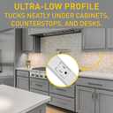 Legrand Wiremold WH20GB306TR Plugmold 2000 Series 3 Foot Hardwired Power Strip with 6 Tamper Resistant Outlets, White