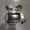 AHD 1080P Wired Reverse Rear View Backup Camera System,2 IR Camera with Waterproof IP69K, 7" Single View Monitor with TVS Protector,Vibration-Proof 10G for Tractor/Truck/Skid Steer/Heavy Equipment