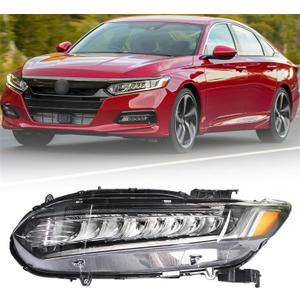 labwork Headlight Assembly Replacement for Honda Accord 2018-2021 Headlight Headlamp LH Set Driver Side
