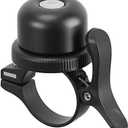 ROCKBROS Bike Bell for Apple AirTag Hidden Bike Mount Bike AirTag Holder GPS Tracker Bike Bell Anti-Theft for Adults Suitable for 0.87''/22.2, 1''/25.4, 1.25''/31.8mm Diameter Handlebar (Black)