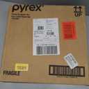 Pyrex Colors Tinted (3-Pack, Full Set) Sculpted Tinted Glass Mixing Bowls With Lids, Nesting Space Saving Set of Bowls For Prepping and Baking, 1.3QT, 2.3QT & 4.5Q, Aqua (Pink, Green, Aqua)