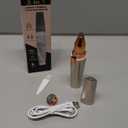 Eyebrow Trimmer Facial Hair Removal for Women: 2 in 1 Rechargeable Face Shaver and Eyebrow Razor - Painless Electric Hair Remover Device for Peach Fuzz Fine Hairs Upper Lip Chin (Gold)