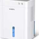 AMEIFU Dehumidifier for Basement, 135 OZ Water Tank, (900 sq.ft) Quiet Dehumidifier for Home Bedroom Bathroom RV Closet with Auto Shut Off, Sleep Mode, 7 Colors LED Light (White)