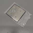 Leviton 2-Gang Toggle/Single Receptacle Combination Wallplate, Standard Size, Non-Magnetic Stainless Steel, 84085-40
