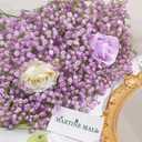 MARTINE MALL Babys Breath Artificial Flowers, 10 PCS Purple Baby Breath Flowers Artificial Bulk, Fake Babys Breath Gypsophila Real Touch Faux Babys Breath for Wedding Floral Arrangement Home Decor