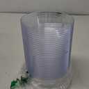 bUCLA 50Pack Clear Plastic Bowls Disposable - 10oz Premium Heavy Crystal Plastic Salsa Bowls - Ideal for Wedding & Party