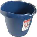 Rubbermaid Commercial Products 15QT Round Bucket, Blue, Comfortable/Durable Pour Handle, Sturdy Pail Bucket for Household Cleaning/Mopping