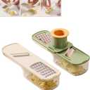 Multifunctional Garlic Grinder,2026 New Vegetable Slicer,Garlic Slicer Super Thin, Portable Ginger Grater Handheld Kitchen Tool  (2PCS)