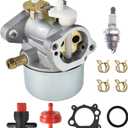 499059 Carburetor for B&S 214661 497586 792253 799869 6.5 6.75 HP Series Engines Compatible with Troy-Bilt 020337 01902 2350 2550 PSI Pressure Washer (simple style)