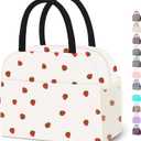DALINDA Lunch Bag Lunch Box for Women Men,Cute Strawberry lunchbag Reusable Insulated Lunch Tote Bag