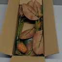 Pack of 4 - Faux Magnolia 32 Inch Long Artificial Magnolia Leaves Branches Fall Greenery 3D Plastic Printing Houseplant Plant for Indoor Outdoor Home Wedding Centerpiece Decor (Green - Pack of 4)