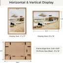 Heimlove 13x19 Picture Frames Natural Oak,Original Wood Hand Make Crafted Certificate Frame with Mat to 11x17 Graduation Picture Display,Family Picture,Wedding Picture,Diploma,Photo Wall Mounted