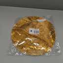 Disposable Gold Placemats Set of 12 Metallic Thin Round 13 Inch Gold Doilies Mesh Pressed Fall Table Placemates 12 Pack Gold Charger Plates for Wedding, Birthday Party