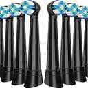 8 Pack IO Brush Head Compatible with Oral B IO 2/3/4/5/6/7/8/9/10/Deep Clean Electric Toothbrush, Replacement Heads Compatible with Oral B IO for Effective Cleaning (Black)