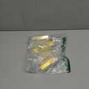 ESreake Half Moon Cabinet Pulls Handles,10 Pack 2.52" Hole Spacing Semicircle Drawer Pulls, Finger Pulls Edge Pulls Handles for Kitchen Cabinets with 3 Kinds Screws (10 Pack, Gold)