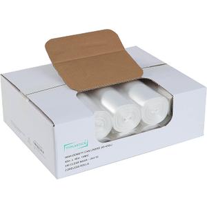 TYPLASTICS 40-45 Gallon Clear Trash Can Liners - 40" x 48" High Density Garbage Bags - Case of 250 Multipurpose for Office, Outdoor, Recycling, Industrial and Commercial