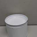 Coffee Filter Holder, White Basket Coffee Filter Storage with Lid, Round CoffeeFilter Container for Counter, Rustic Farmhouse Coffee Bar Accessories Decor (White)