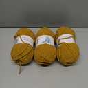 3PCS 3.5oz Chenille Yarn for Blankets Amigurumi: Soft Velvet Baby Yarn Blanket Knitting and Crocheting Bulky 5# Yarn 3 Skeins of 100g (Wood)