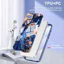 Cute Flower Case for iPhone 16e 6.1 inch Built with Screen Protector, Lightweight and Stylish Full Body Shockproof Protective Rugged TPU Case for Women/Girls-Peafowl