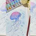 Watercolor Paint Set - Multiple Color Options with Pearlescent Effect, Portable Design, Easy to Mix, Environmental Protection Material, Widely Applicable for Art Enthusiasts, Perfect for Water Color Paint Sets (Pearly lustre - B)