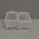 Advantus 40305 Super Stacker Storage Boxes, Hold 500 4 x 6 Cards, Plastic, Clear, Pack of 2