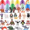 24 Pack Easter Eggs Filled with Italian Brainrot Toys, Easter Basket Stuffers for Toddlers Kids Children Teens, Easter Egg Fillers for Kids Boys Girls, Easter Eggs Hunt Game, Classroom Prize Supplies