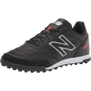 New Balance Men's 442v2 Team Soccer Shoes (12.5 Wide, Black/White)
