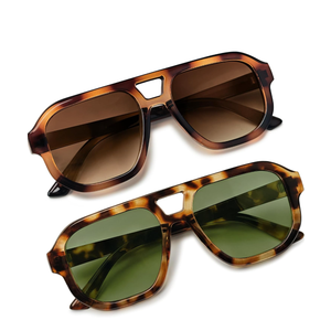 livho Trendy Polarized Square Aviator Sunglasses Women Men Square Eyewear Frame, Retro Sun Glasses for Women Men 2025 Shades