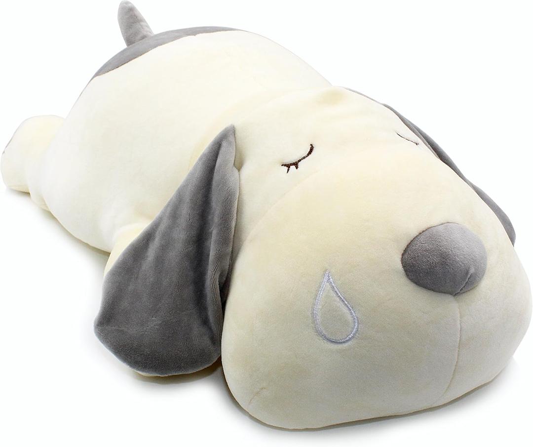 Very Soft Dog Big Hugging Pillow Plush Puppy Stuffed Animals Gray 23.5"
