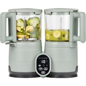 Babymoov Duo Meal Glass Pro, 4-in-1 Baby Food Processor & Steamer, Sage
Nutritionist-Approved, BPA-, Lead & Phthalate-Free: Multi-Speed Blender for Purées, Glass Bowls, Warms