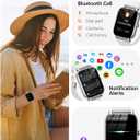 Smart Watches for Men Women(Answer/Make Call), Fitness Tracker Watch with Activity Counter/Sleep Monitor/ 110+ Sports Modes,Smart Watch for Android iPhone iOS Compatible (Starlight, 1.83)